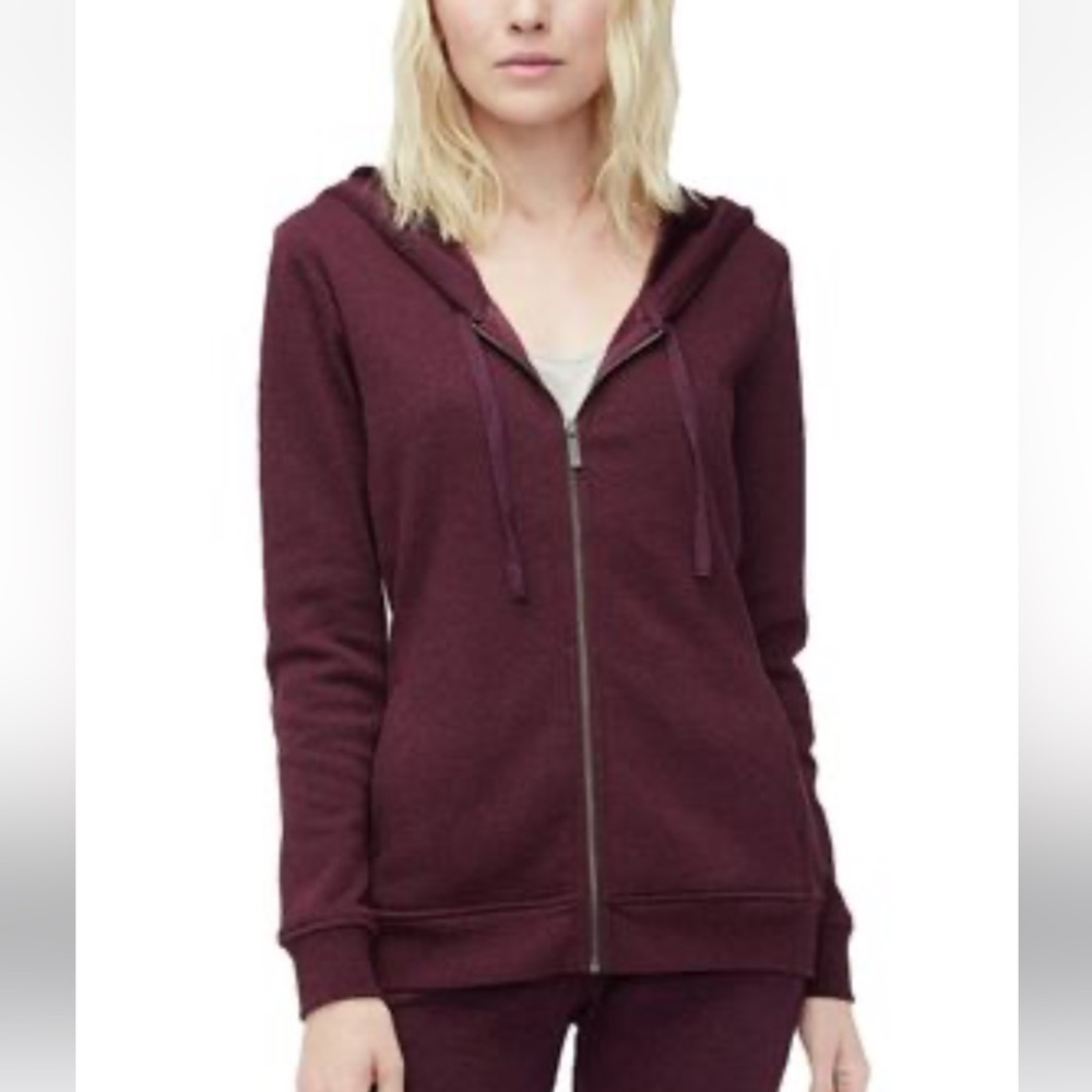 UGG Women's Maroon Zip-Up Hoodie